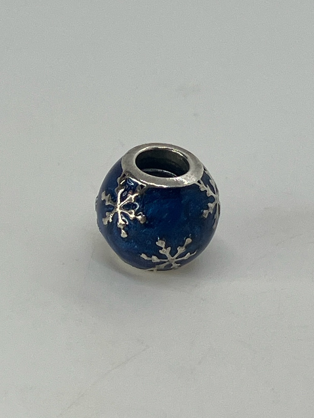 Pandora 925 ALE Blue Enamel ‘ Wintry Delight ‘ Snowflake Charm | 796357EN63